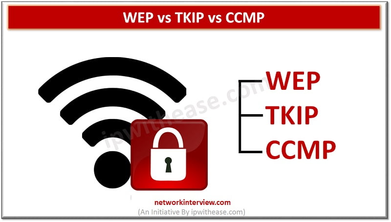 WEP vs TKIP vs CCMP - Encryption Technique