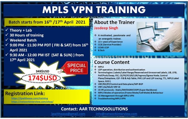 MPLS VPN TRAINING