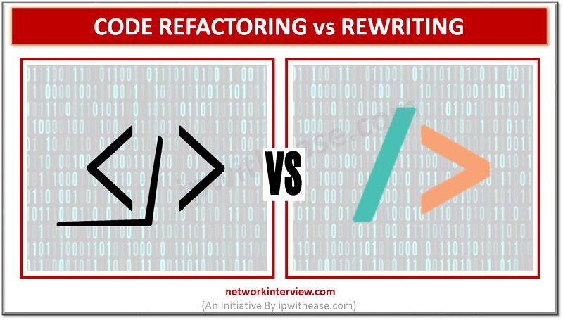 Code refactoring vs rewriting