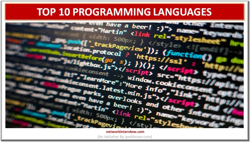 TOP 10 PROGRAMMING LANGUAGES