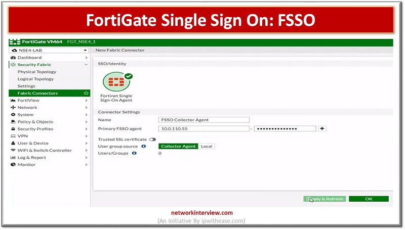 FortiGate Single Sign On: FSSO