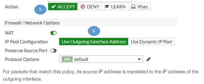 Fortigate – Changing outbound nat IP with IP Pools