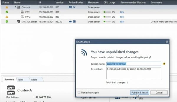 Load Last Checkpoint Checkpoint HA Active/Standby and Load Sharing in ClusterXL » Network ...