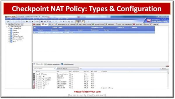 Checkpoint NAT Policy: Types & Configuration » Network Interview