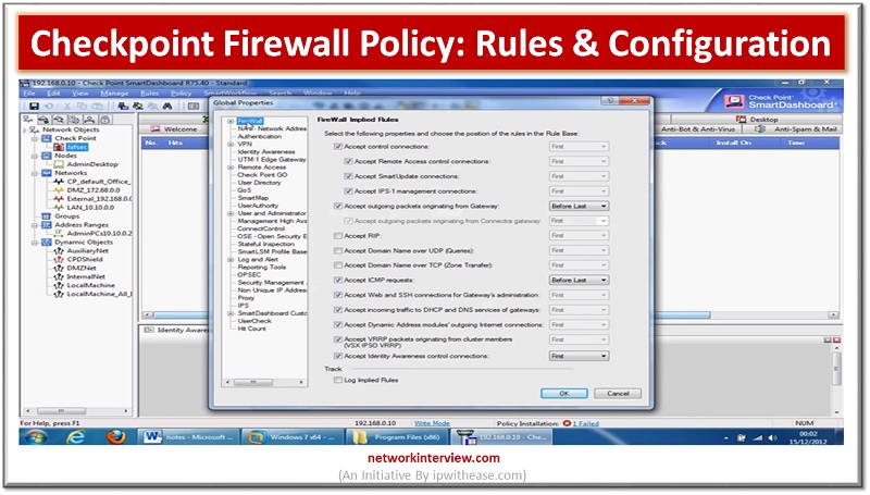 checkpoint firewall policy