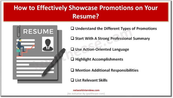 How to Effectively Showcase Promotions - How To Effectively Showcase Promotions On Your Resume 600x341