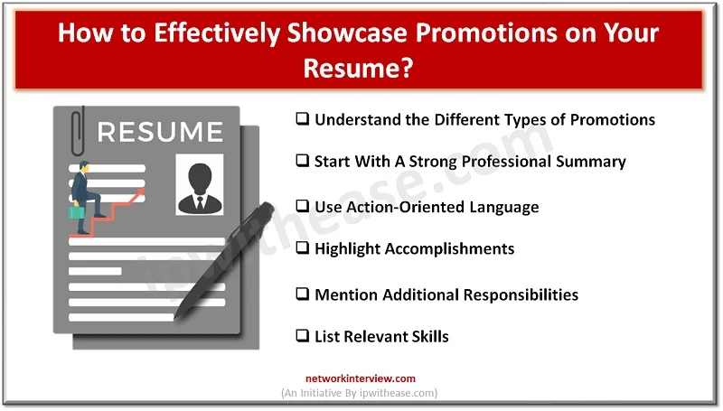 How to Effectively Showcase Promotions on Your Resume