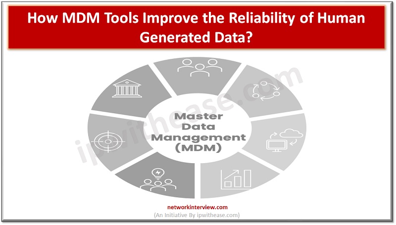 How MDM Tools Improve the Reliability of Human Generated Data