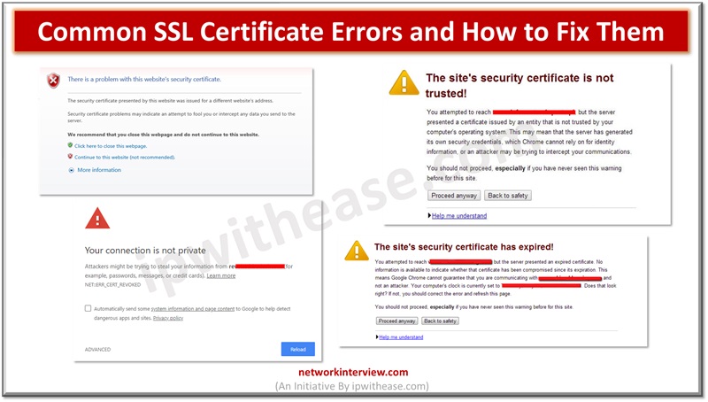 SSL Certificate Errors and How to Fix Them
