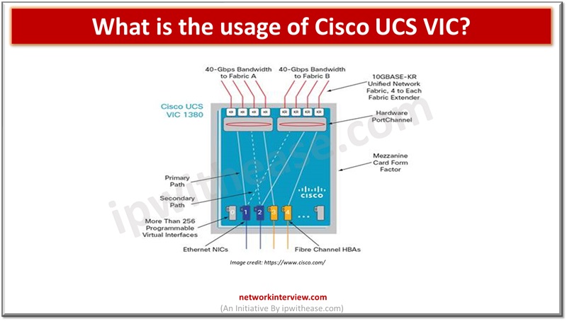 What is the usage of Cisco UCS VIC