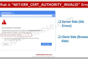 What is "NET:ERR_CERT_AUTHORITY_INVALID" error