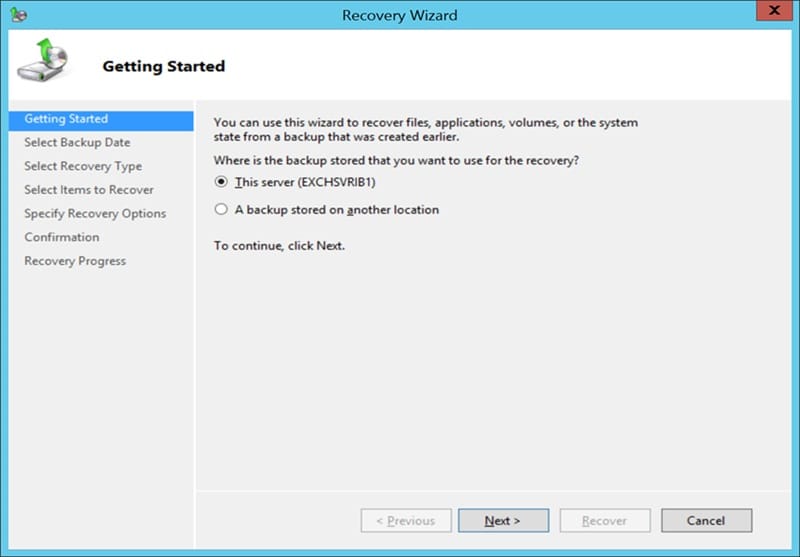 How to Restore Exchange Database 1