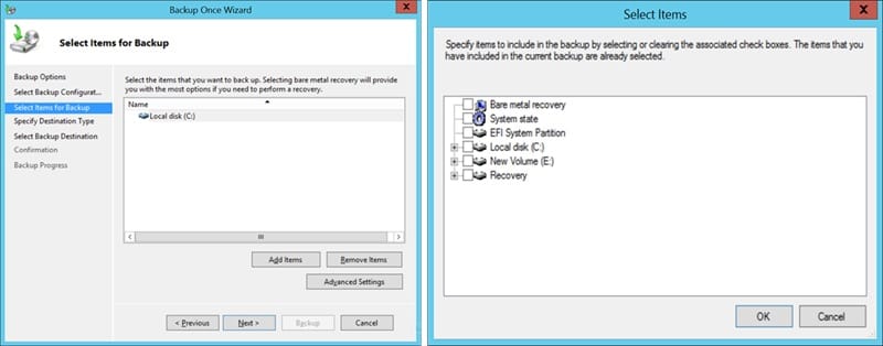 Steps to follow to backup your Exchange database using the Windows Server Backup 4