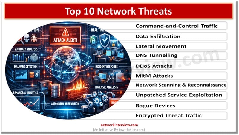 Top 10 Network Threats & How NDR Detects Them